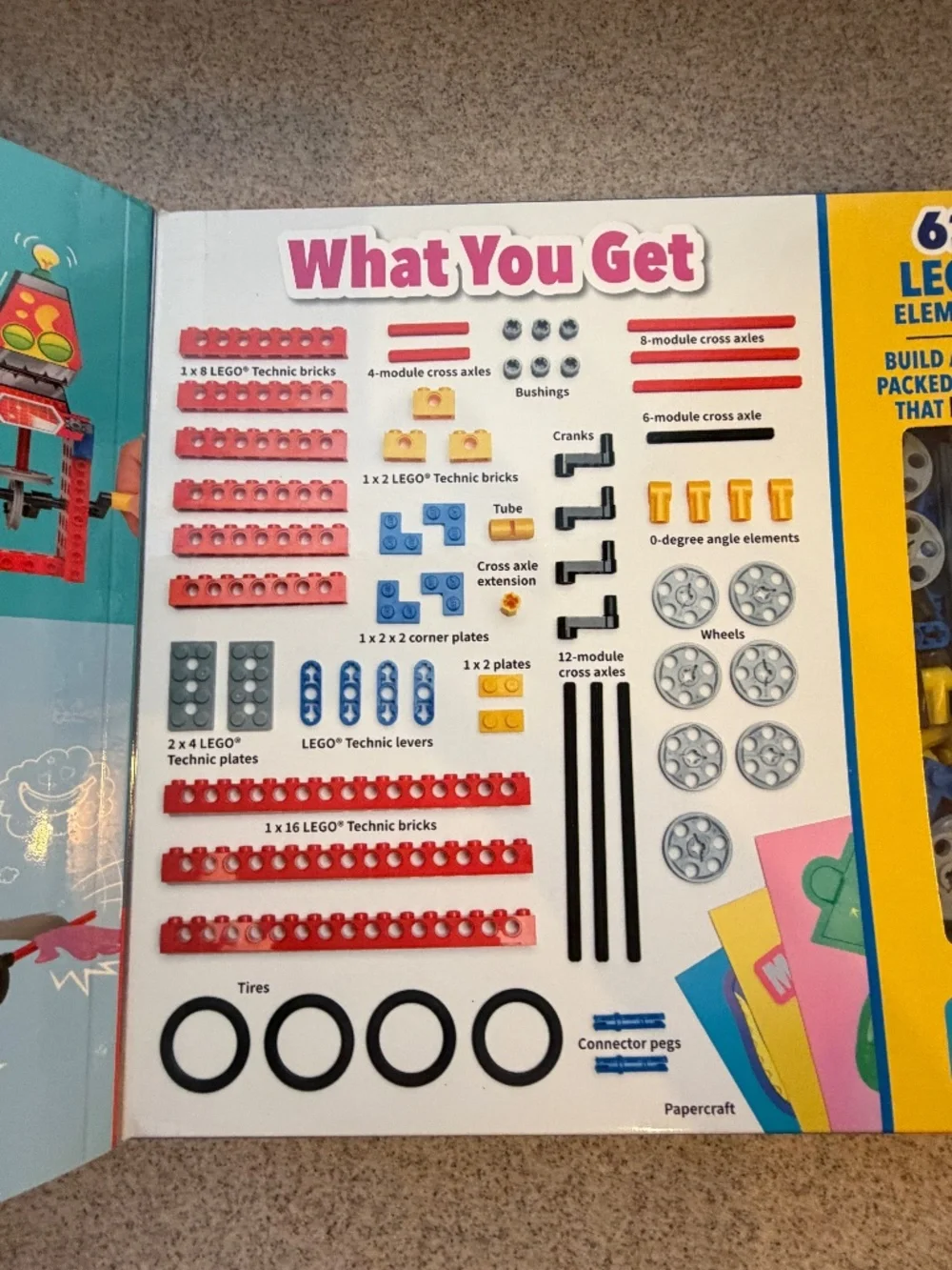 NIB! LEGO Gear Bots Book and Building Set
